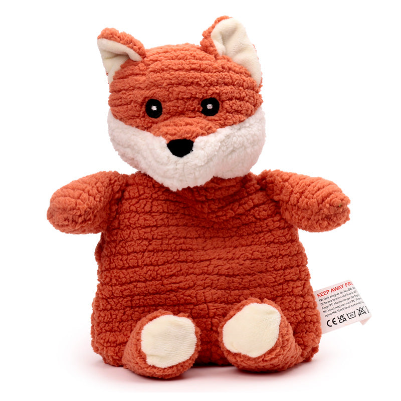 Kids Microwavable Fox Plush Wheat and Lavender Heat Pack