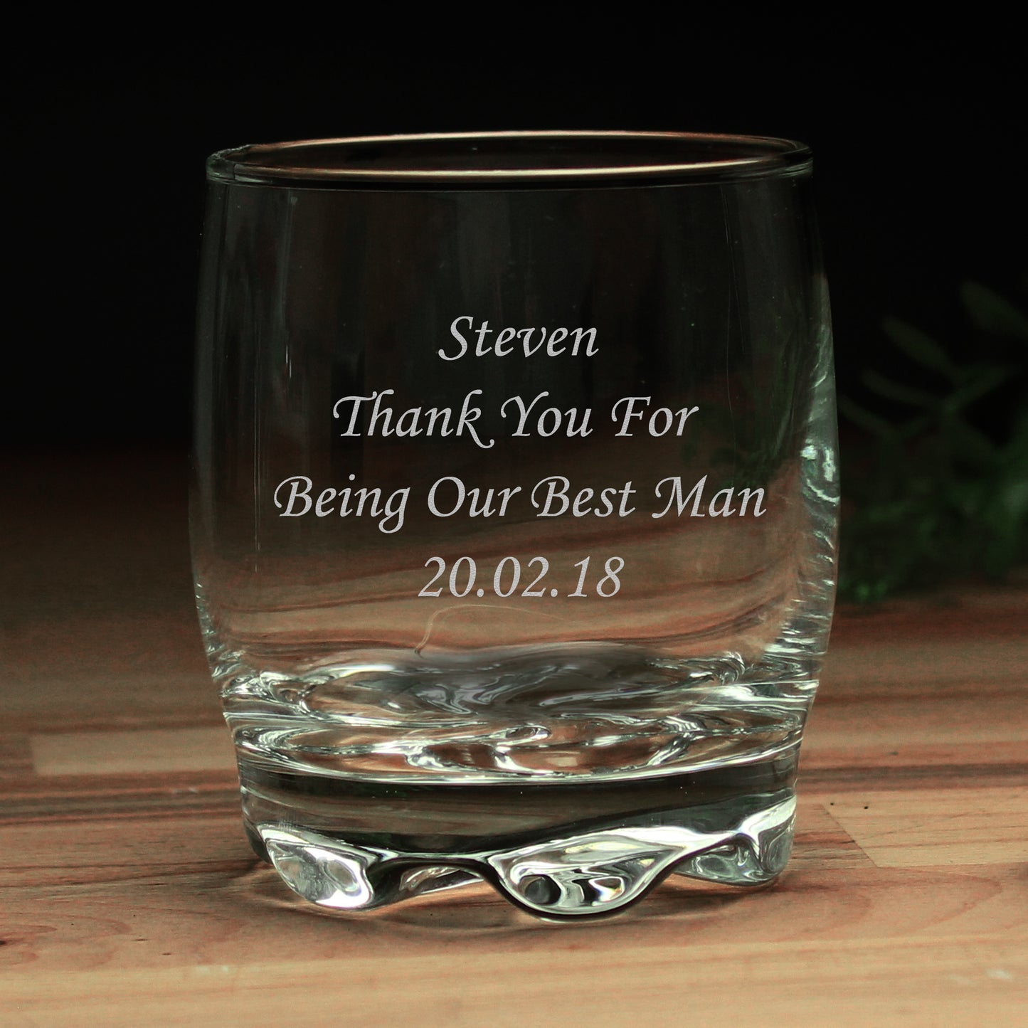 Personalised Whisky Tumbler Glass