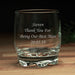 Personalised Whisky Tumbler Glass