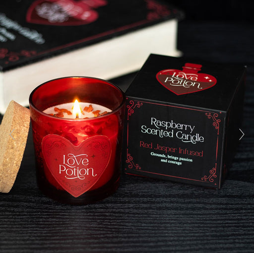 Love Potion Raspberry Crystal Chip Candle