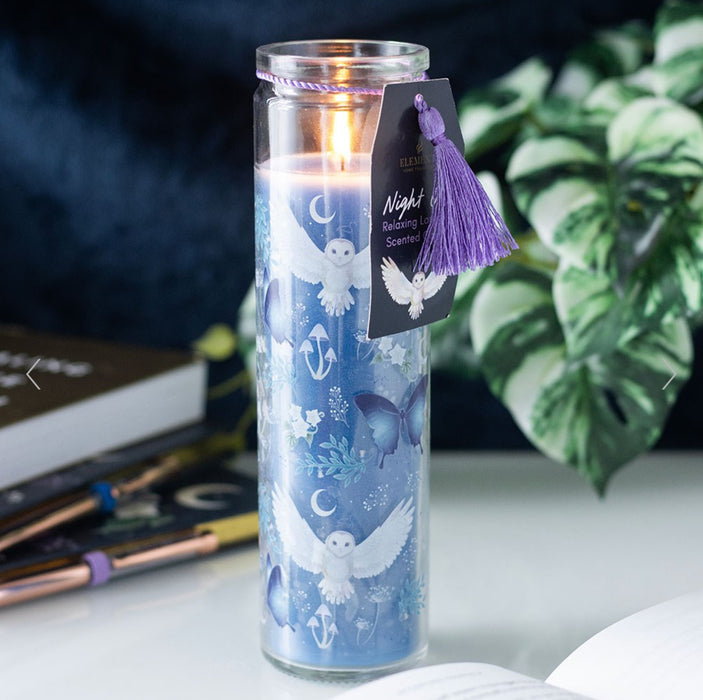 Night Owl Design Lavender Tube Candle