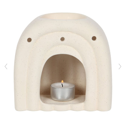 Cream Speckle Arch Oil Wax Melt Burner