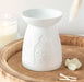 White Ceramic Buddha Face Oil Burner