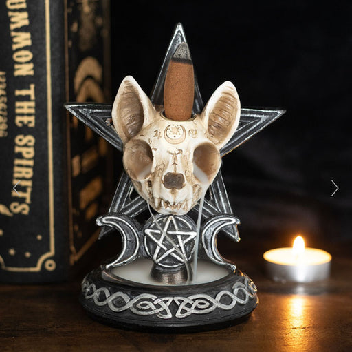 Gothic Ouija Cat Backflow Incense Burner - Home Fragrance