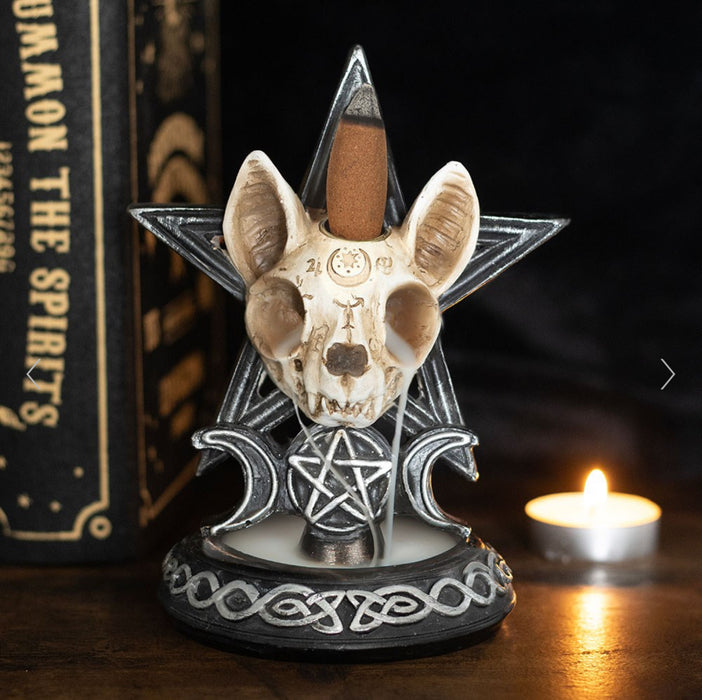 Gothic Ouija Cat Backflow Incense Burner - Home Fragrance