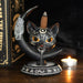 Gothic Black Cat Moon Backflow Incense Burner