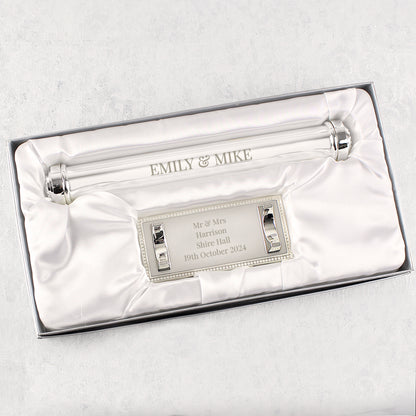 Personalised Engraved Silver Plated Certificate Holder