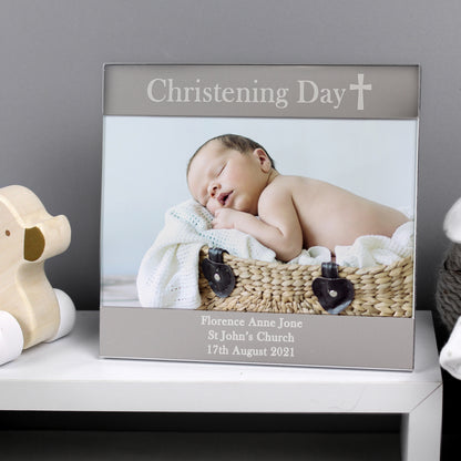 Personalised Christening Day Photo Frame - 6x4