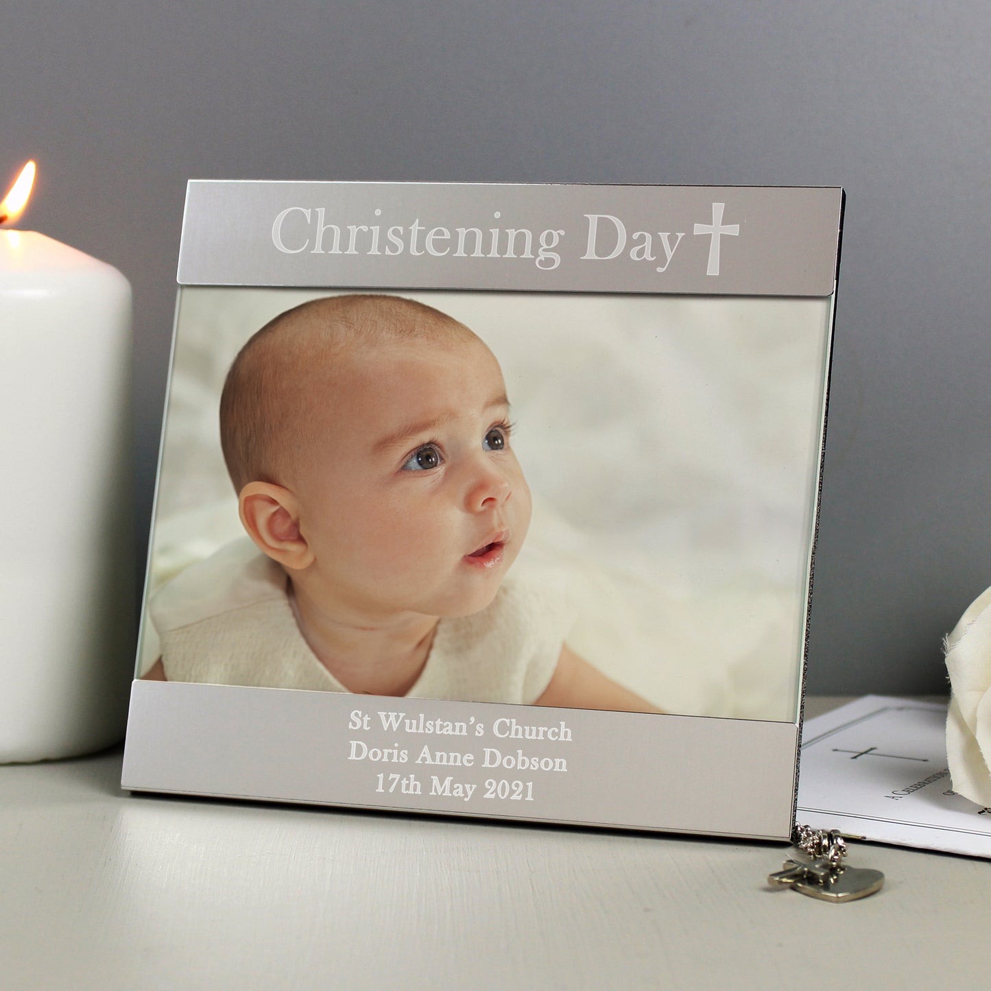 Personalised Christening Day Photo Frame - 6x4