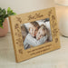 Personalised Best Mum Wild Flowers 6x4 Oak Finish Photo Frame