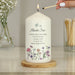 Personalised Auntie Wild Flowers Pillar Candle