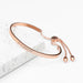 Engraved Women’s Rose Gold Affirmation Bangle Bracelet