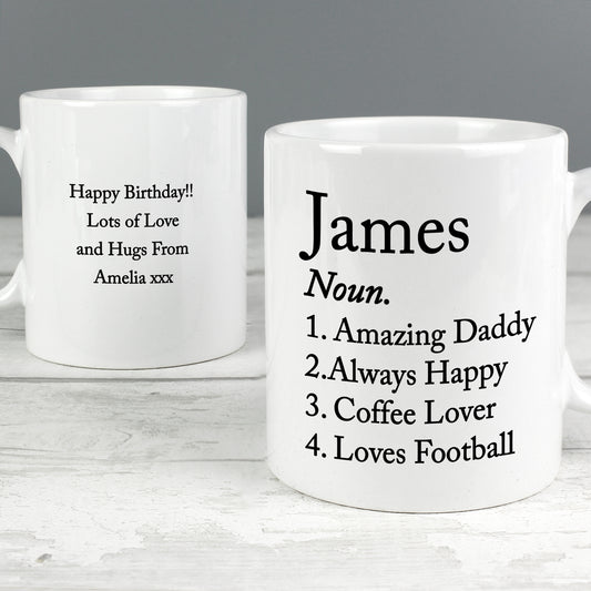 Personalised Name Definition Mug