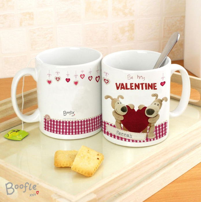 Personalised Boofle Be My Valentine Mug