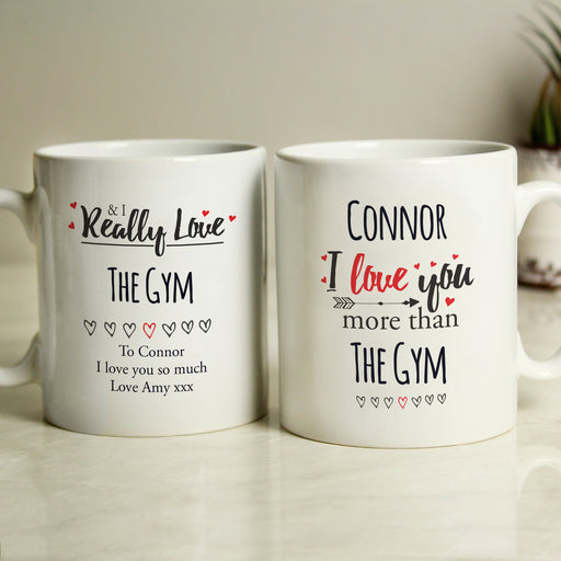 Personalised I Love You More Than The Gym Mug