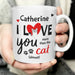 Personalised I Love You More Than The Cat Mug