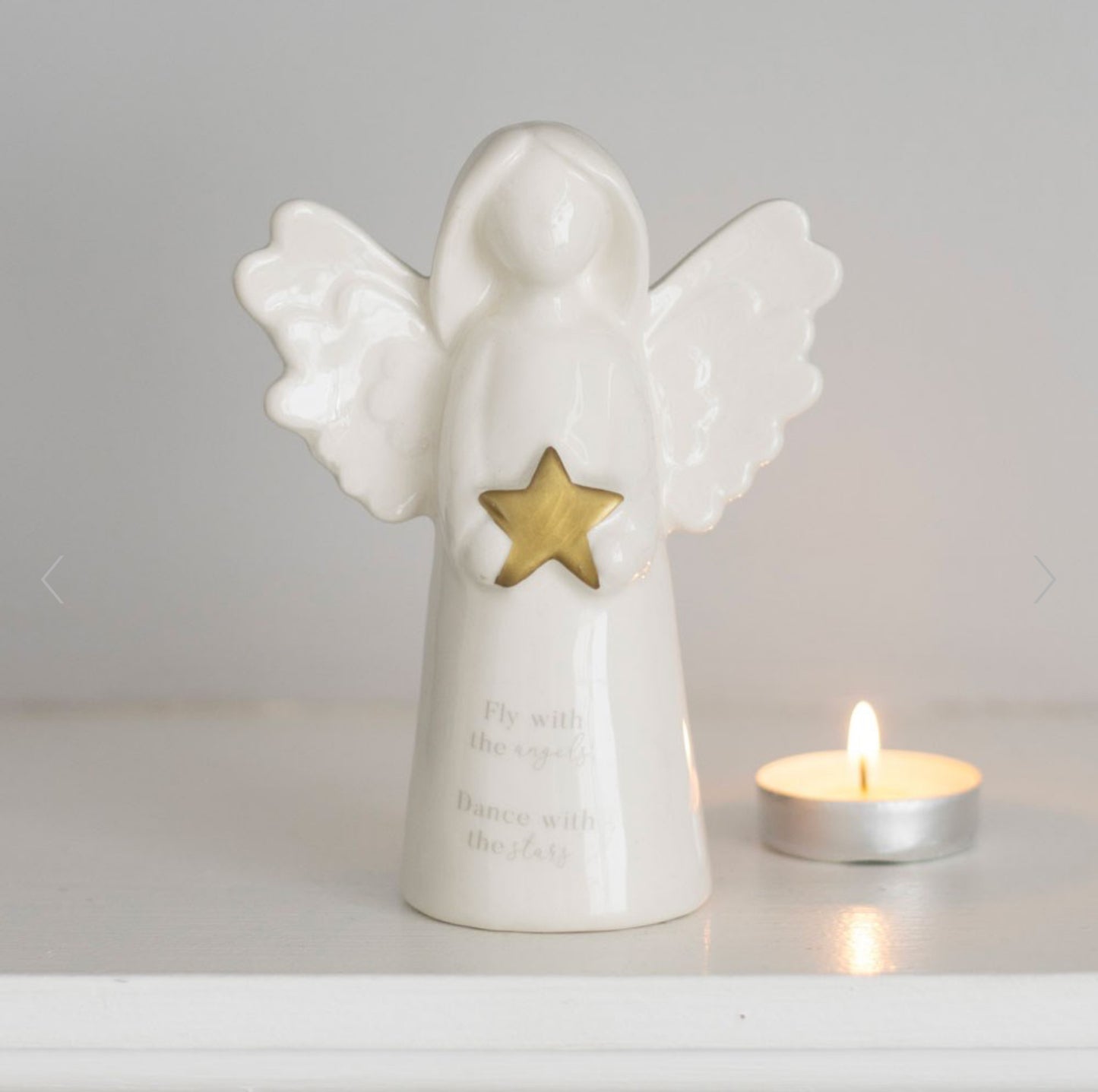 Fly With The Angels Sentiment Angel Ornament