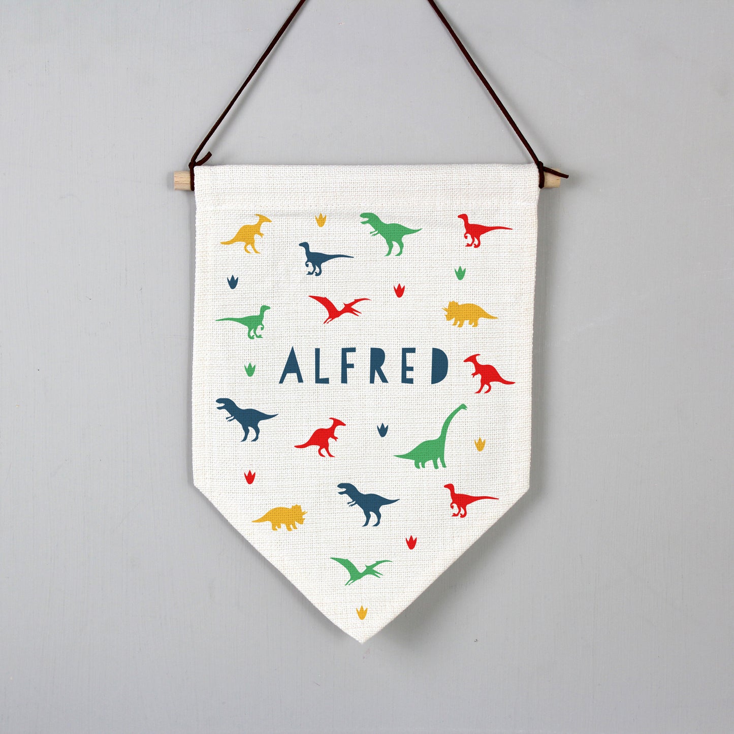 Personalised Children’s Dinosaur Hanging Banner Sign