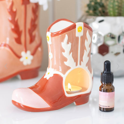 Western Cowboy Boot Oil Burner and Wax Warmer