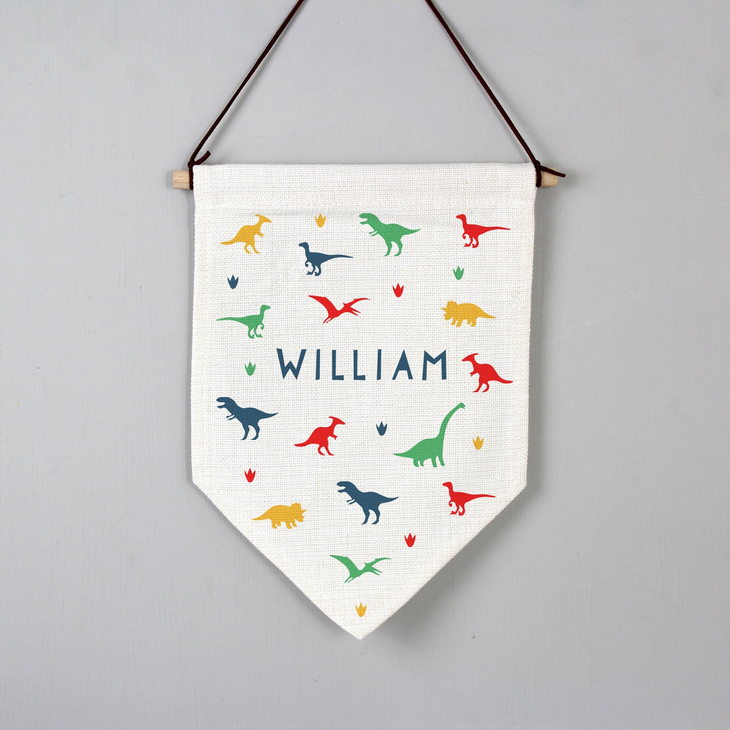 Personalised Children’s Dinosaur Hanging Banner Sign