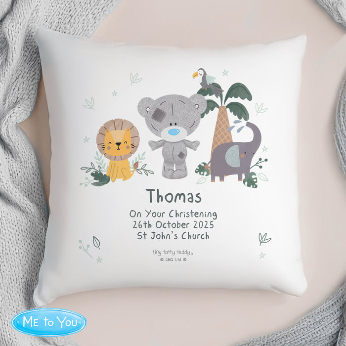 Personalised Tiny Tatty Teddy Jungle Animals Cushion