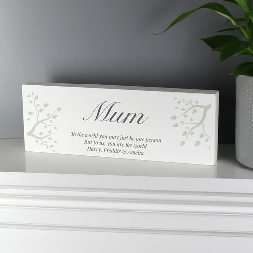 Personalised Branches Wooden Mantel Decoration Sign