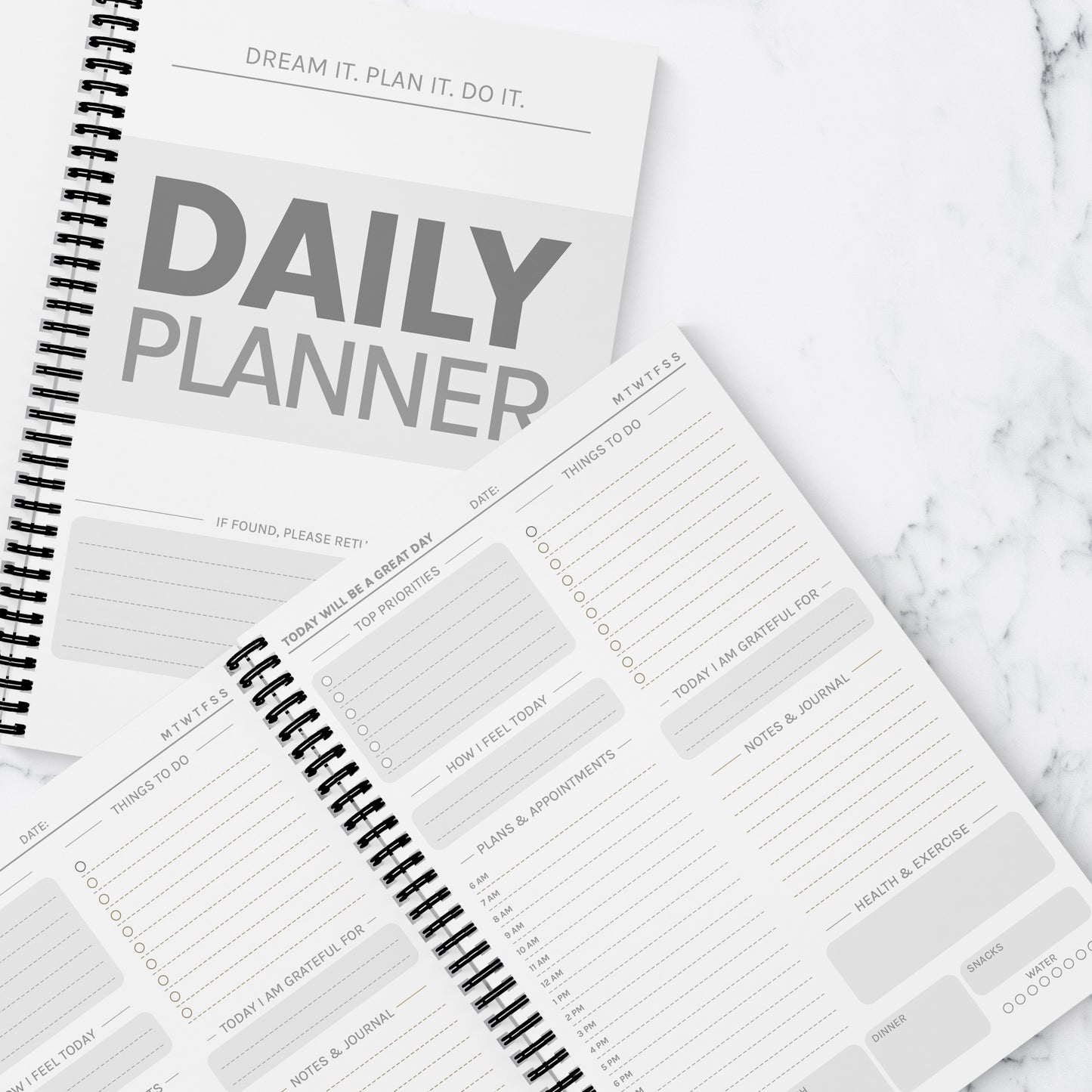 Fancy Flamingo A5 Daily Planner