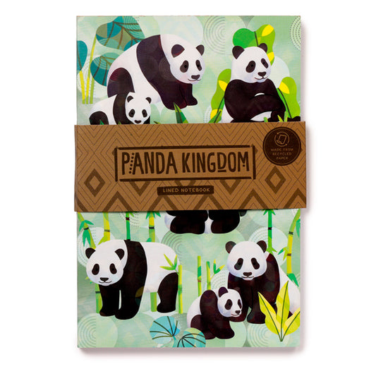 Panda Kingdom Recycled Paper A5 Notebook