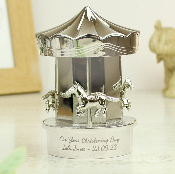 Sterling silver money box christening store