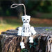 White Skeleton Terracotta Pot Man