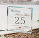 25th Wedding Anniversary Crystal Glass Ornament Gift
