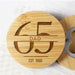 Personalised 65th Birthday Bamboo Bottle Opener Coaster