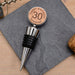 Personalised 30th Birthday Bottle Stopper - Cherrywood