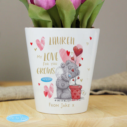 Personalised Me To You Love For You Grows Plant Pot