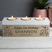 Personalised 21st Birthday Floral Triple Tea Light Box
