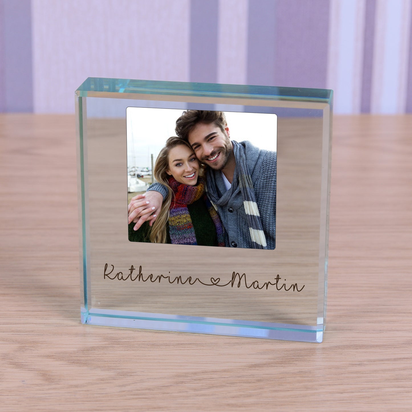 Personalised Photo Upload Token Keepsake Gift for Couples