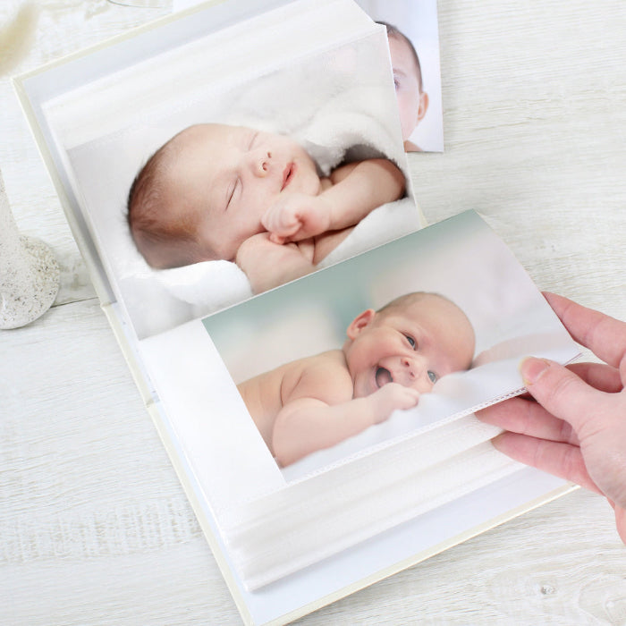 Personalised Botanical Cross Christening Photo Album