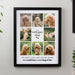 Personalised Pet Memorial Multi Photo Upload Black Framed Print