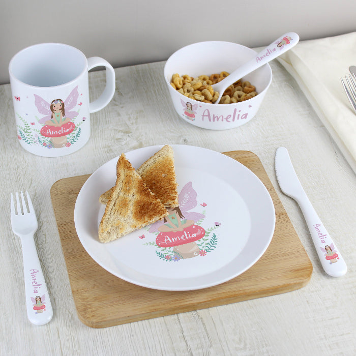 Personalised Toadstool Fairy Breakfast Set