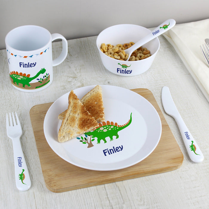 Personalised Dinosaur Breakfast Set