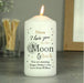 Personalised Mum Love You To the Moon and Back Candle