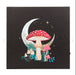 Forest Mushroom Light Up Canvas Plaque