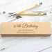Personalised 65th Birthday Wooden Pen & Pencil Box Gift Set