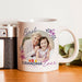 Personalised Floral Best Grandma Ever Photo Upload Mug
