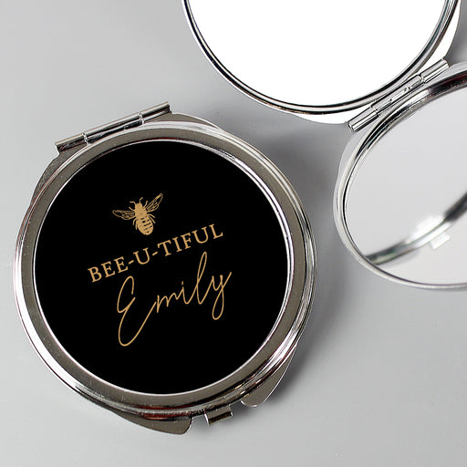 Personalised Bee Compact Mirror