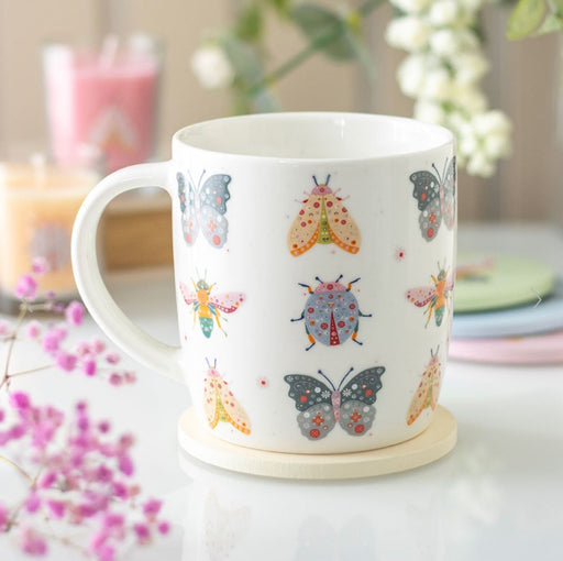 Floral Bug Design Mug