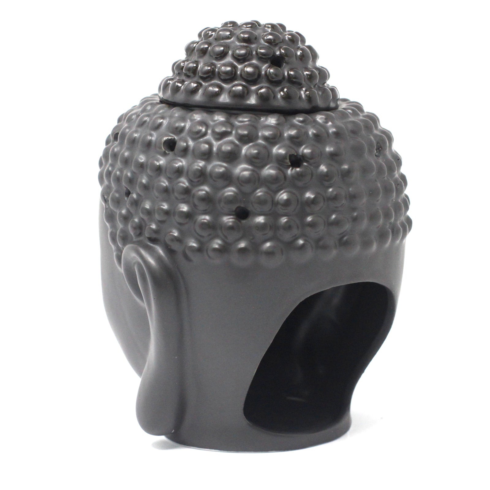 Buddha Head Oil Burner - Dark Brown