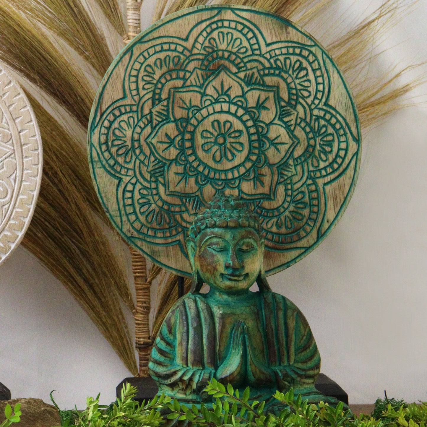 Buddha Feng Shui Set - Buddha Knot - Green