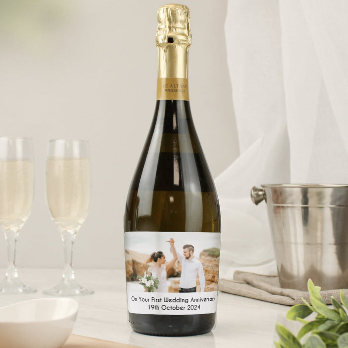Personalised Photo Upload Prosecco Bottle