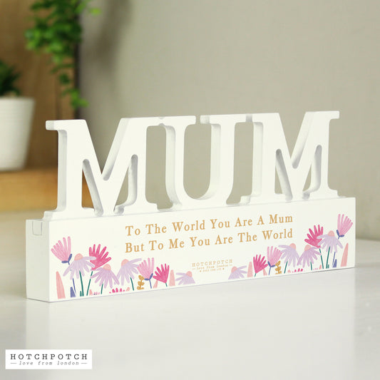 Personalised Wild Flower Mum Ornament